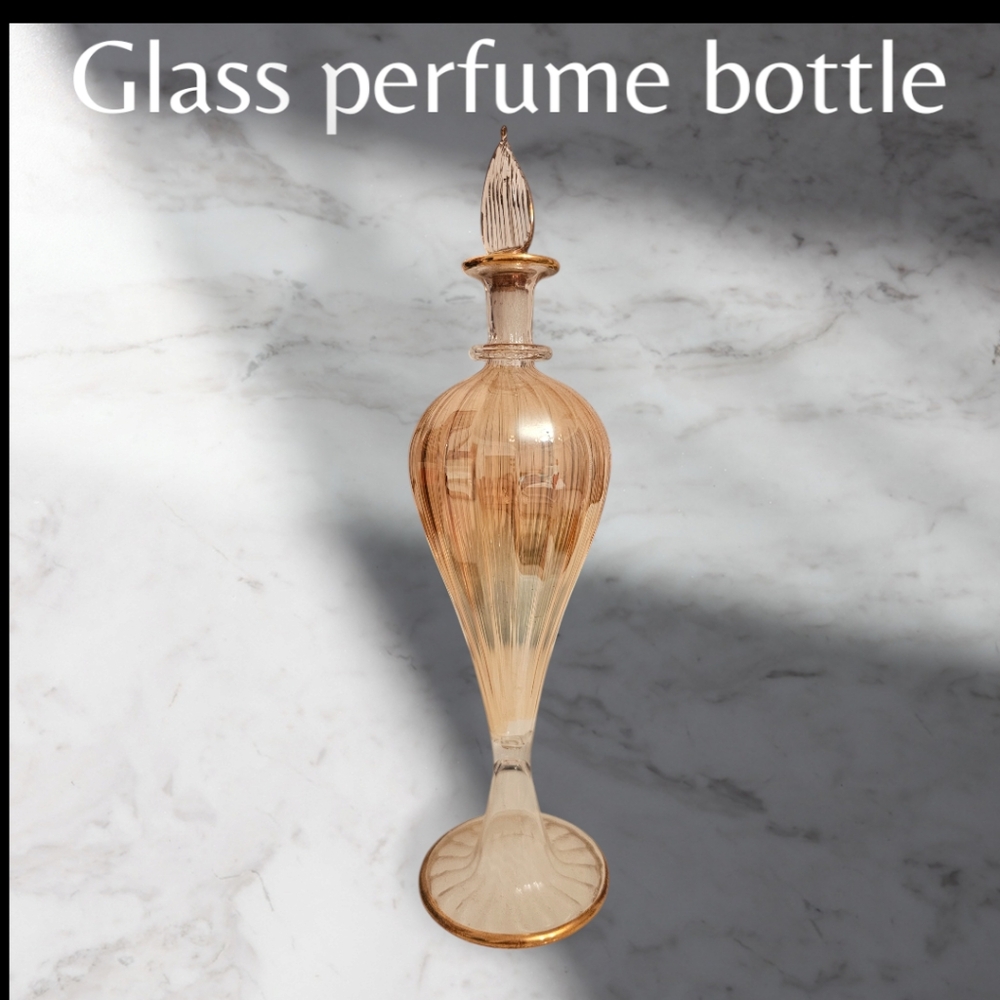 Glass perfume bottle